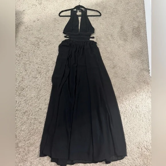 Express black maxi dress